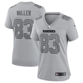 womens nike darren waller gray las vegas raiders atmosphere